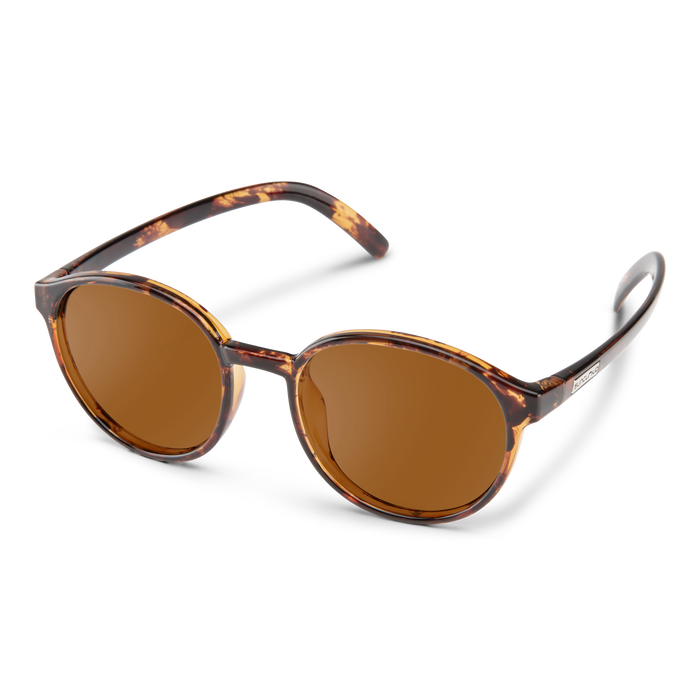 Suncloud Optics Low key Sunglasses Tortoise: Polarized Brown