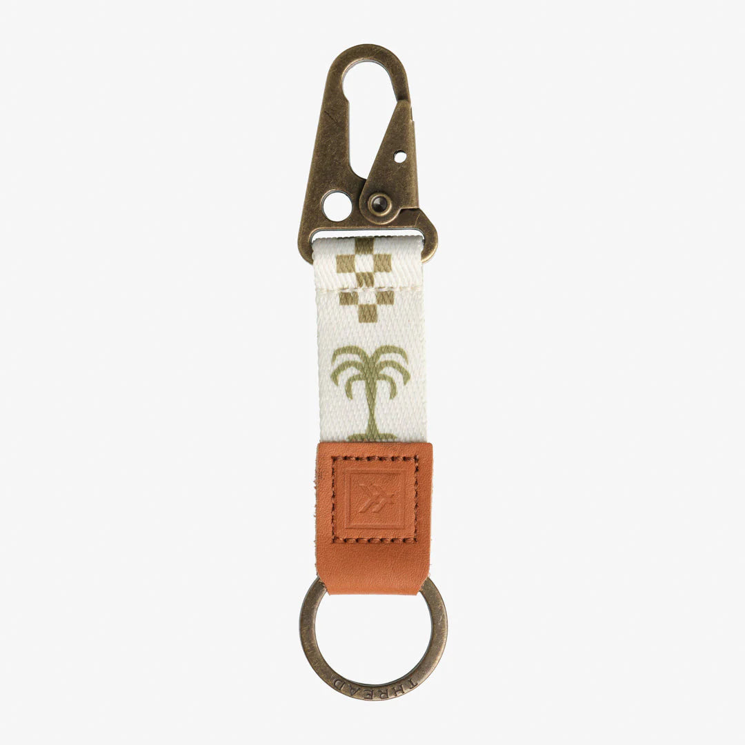 Thread Wallets - Palm Tree Keychain Clip