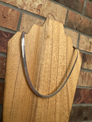 Plain Flat Necklace | Silver