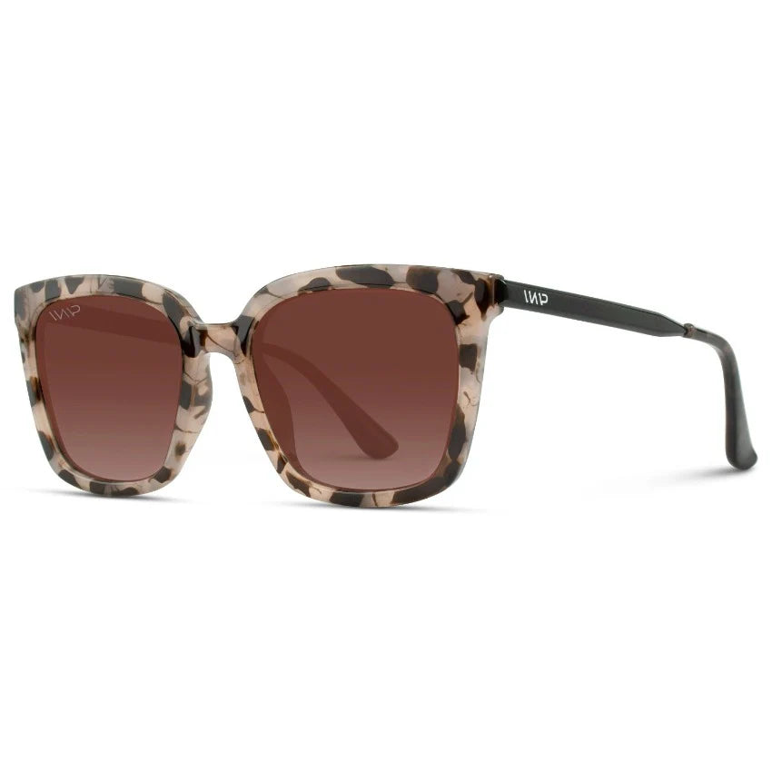 Wear Me Pro Madison Polarized Sunglasses | Blush Tortoise / Brown Gradient