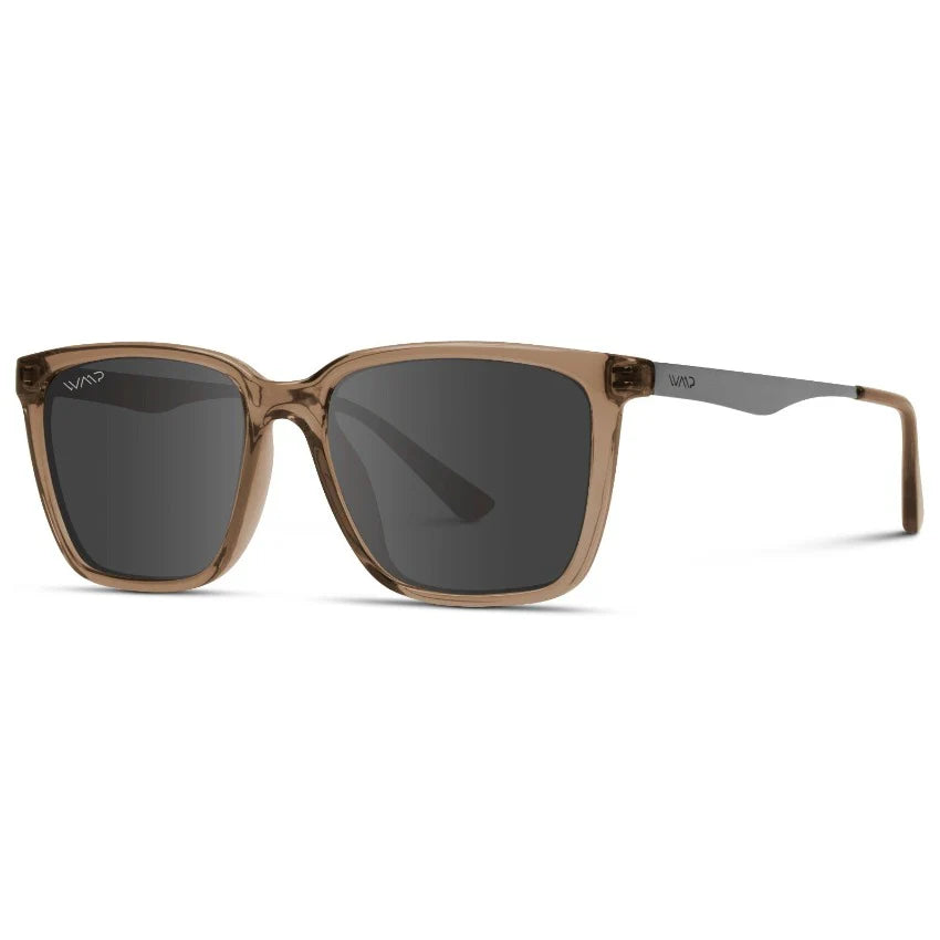 Wear Me Pro Mason Sunglasses | Crystal Brown Frame / Black Lens