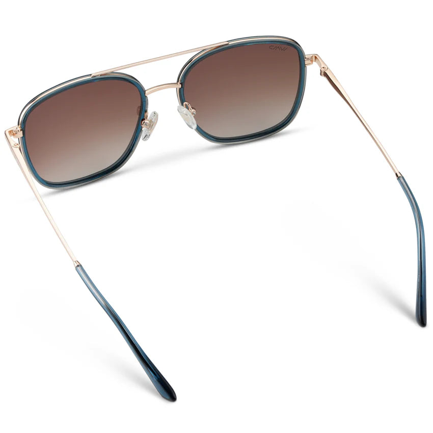 Wear Me Pro Gia Sunglasses | Crystal Cobalt Frame / Brown Lens