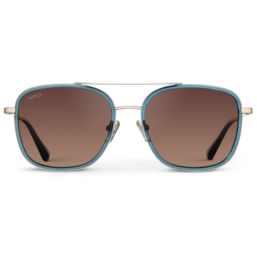 Wear Me Pro Gia Sunglasses | Crystal Cobalt Frame / Brown Lens