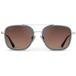 Wear Me Pro Gia Sunglasses | Crystal Cobalt Frame / Brown Lens