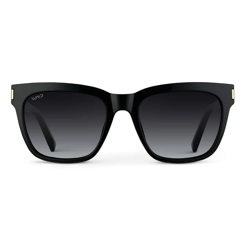 Wear Me Pro Dakota Sunglasses | Glossy Black Frame / Black Gradient Lens