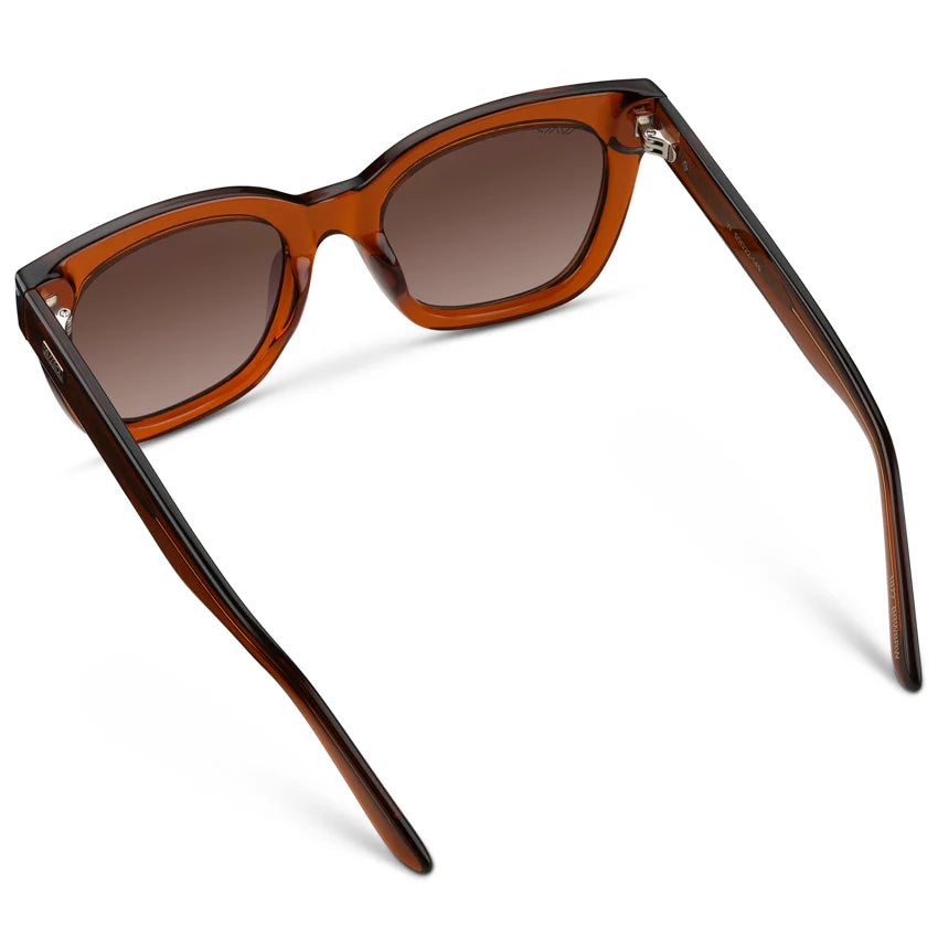 Wear Me Pro Dakota Sunglasses | Crystal Brown Tortoise Frame / Brown Gradient Lens
