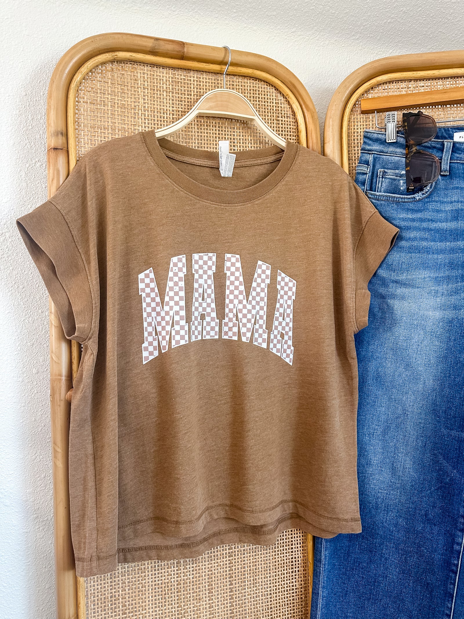 Mama Checkered Tee
