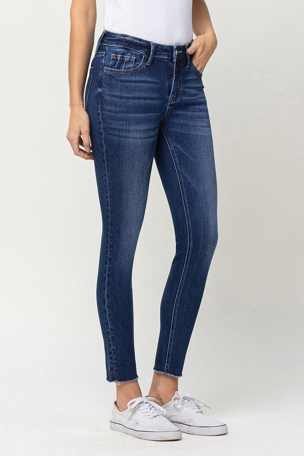 The Vervet Amber Mid Rise Crop Skinny Jeans - Southern Sol
