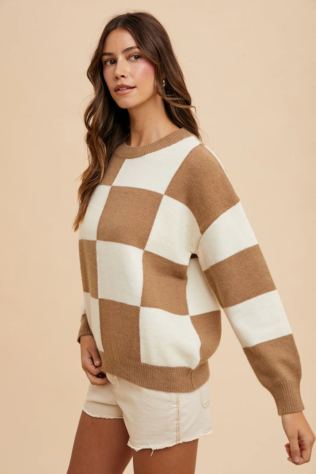 Checkered Fall Sweater