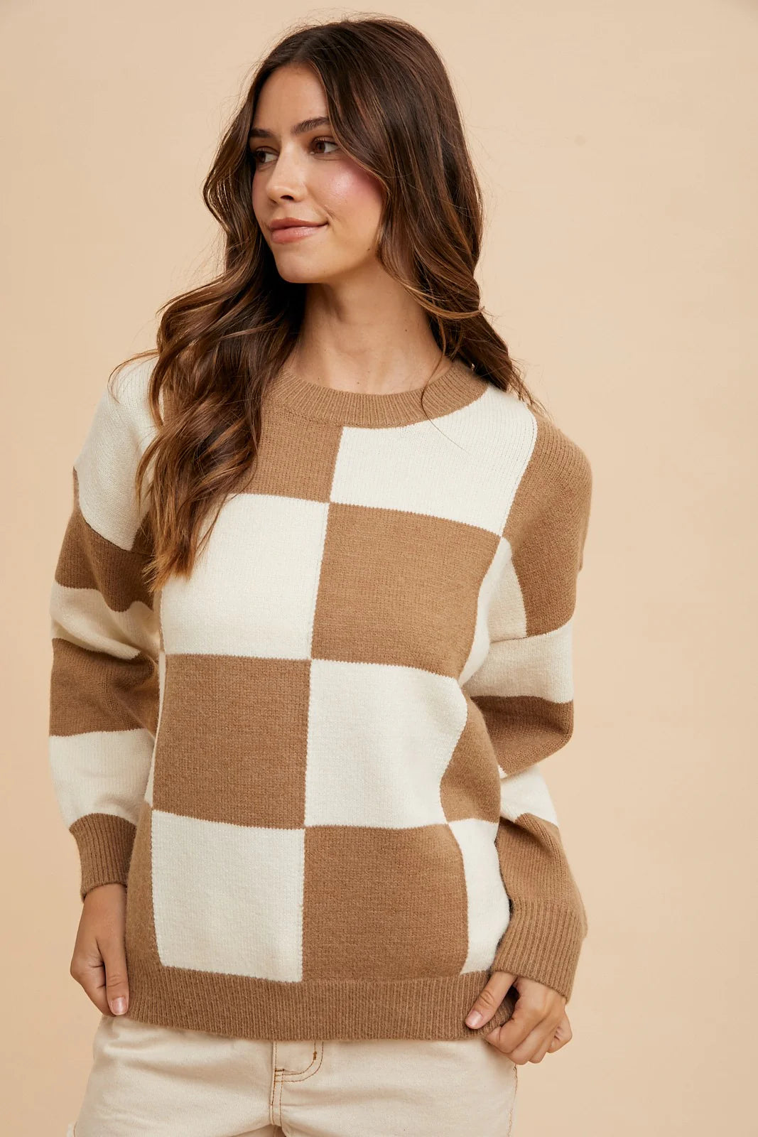 Checkered Fall Sweater