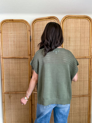 Sunny Fall Day Top | Olive