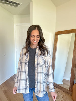 Skylar Flannel | Grey