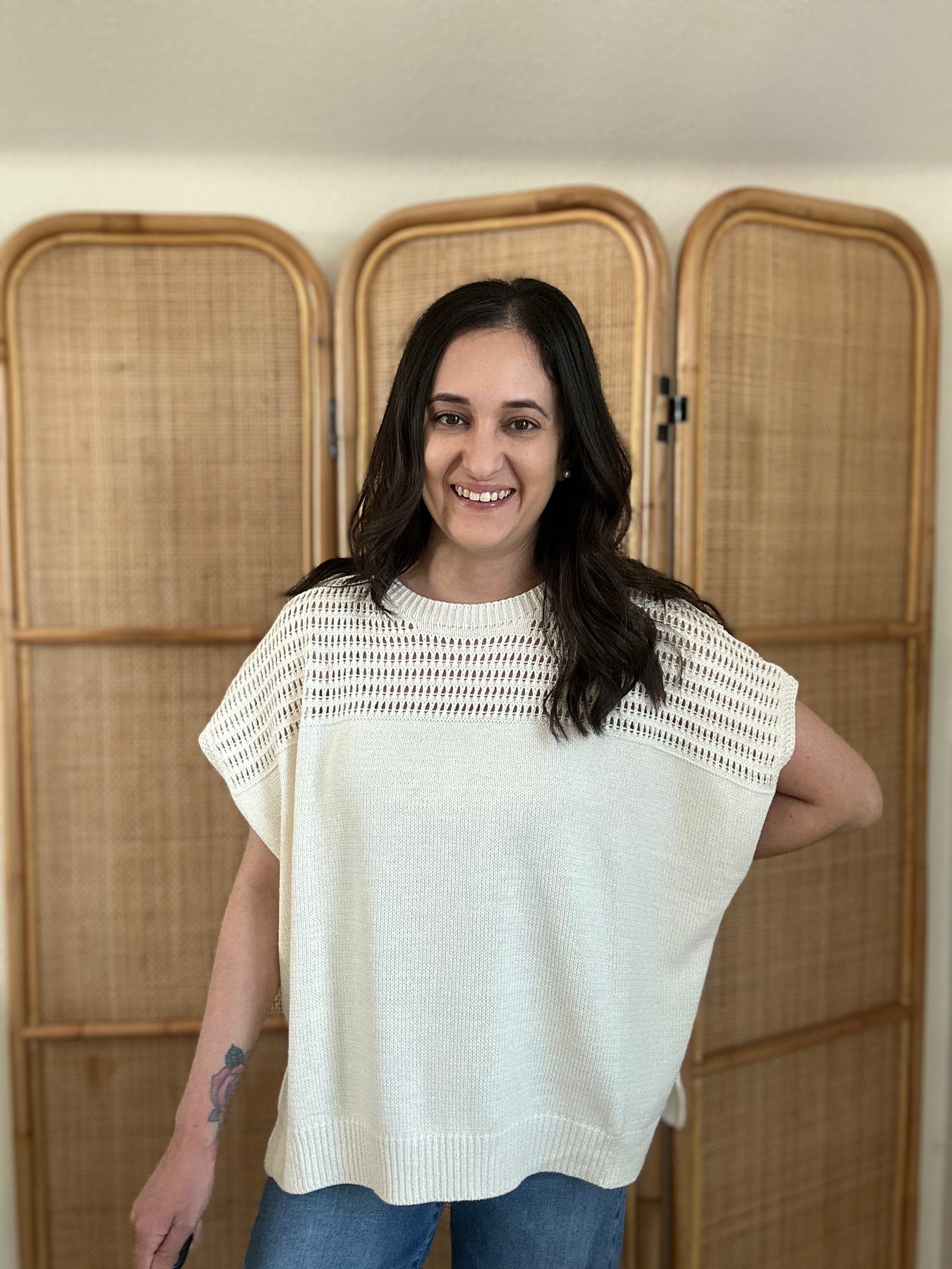 Cool Breeze Top | Cream