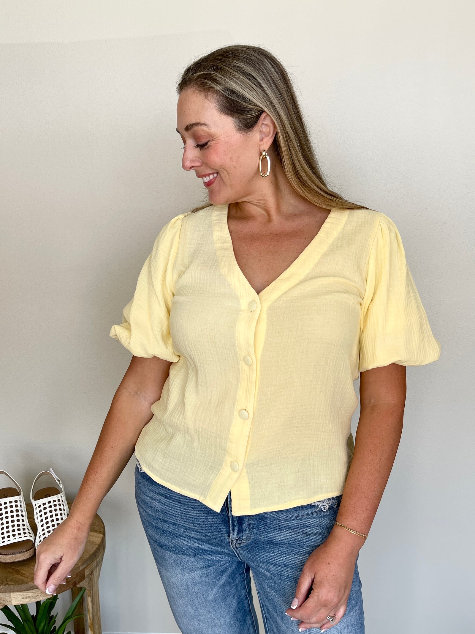 Veronica Top - Yellow