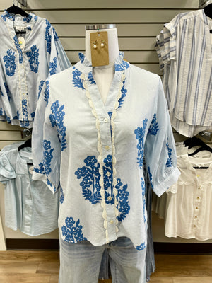 Leo Top - Blue