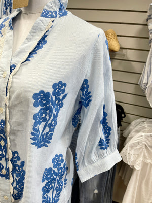 Leo Top - Blue