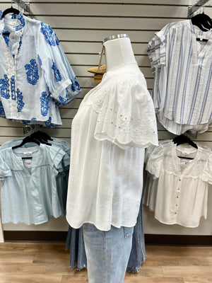 Lovely Little Loop Top - White