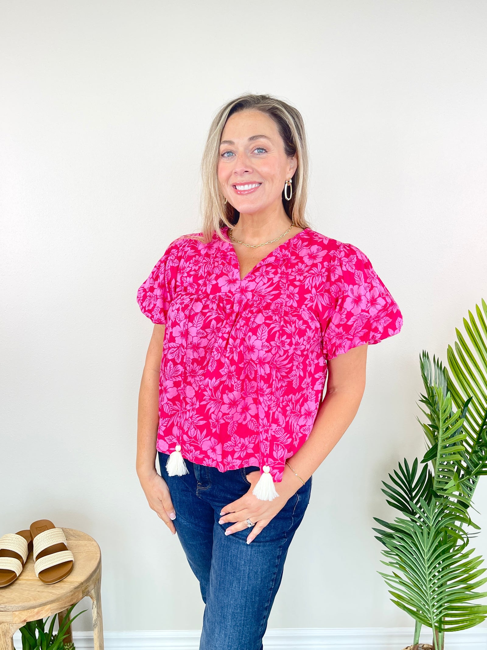 Hey Hibiscus Top