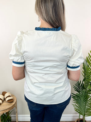 Timeless In Teal Top
