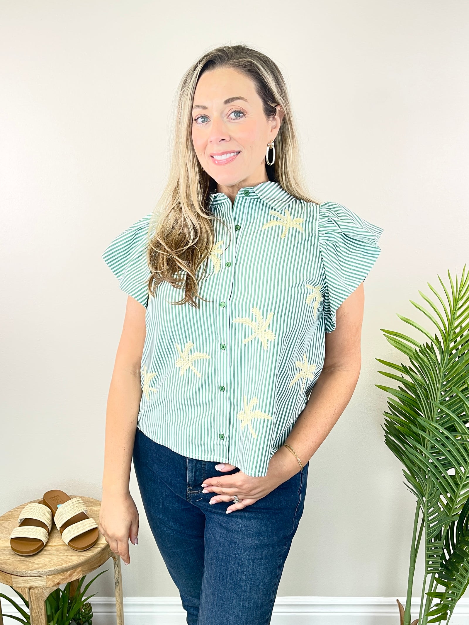 Patio Party Top - Green
