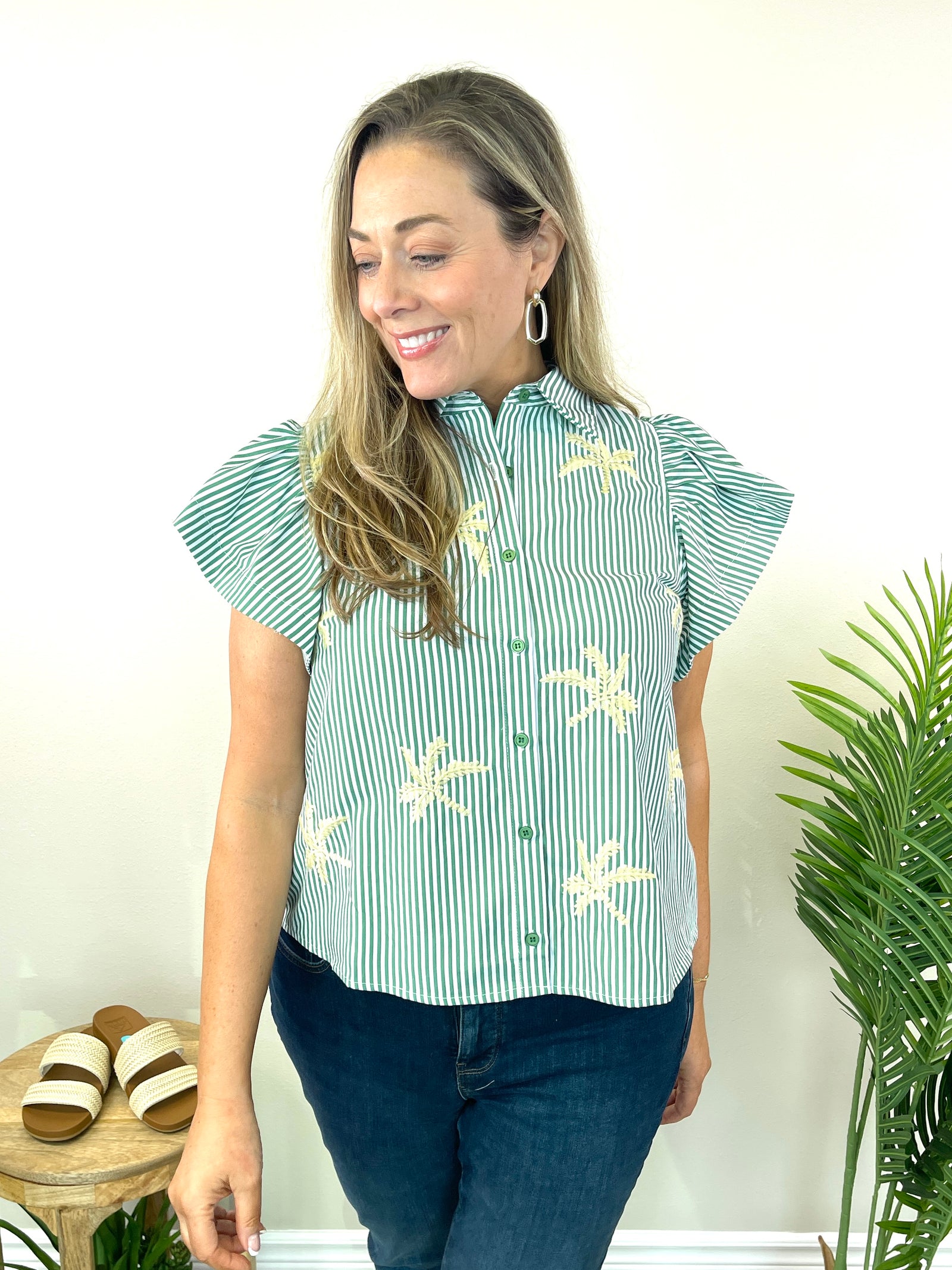 Patio Party Top - Green