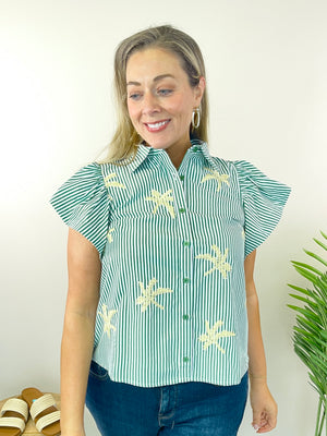 Patio Party Top - Green
