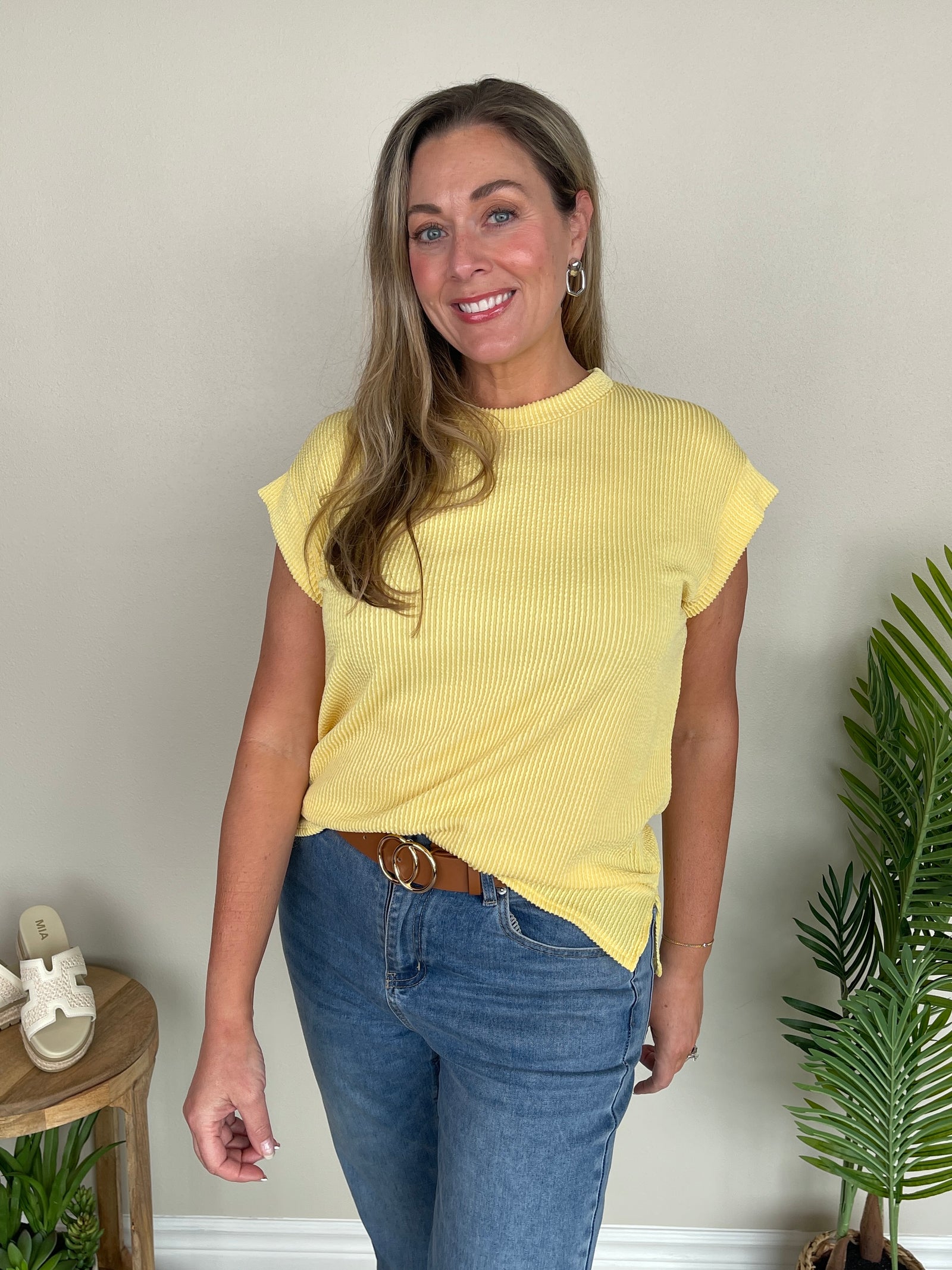 Erika V Top - Yellow