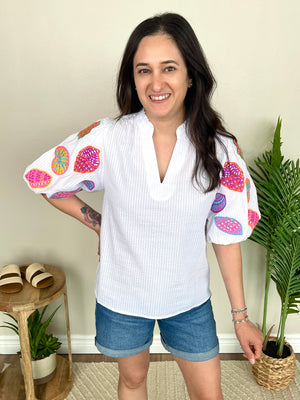 Fluorescent Shells Top