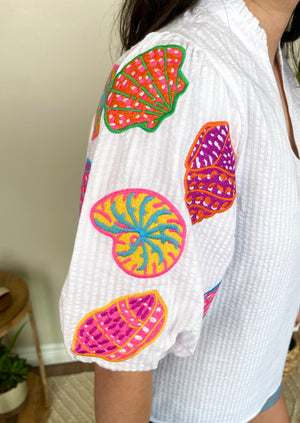 Fluorescent Shells Top