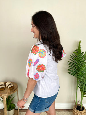 Fluorescent Shells Top