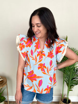 Bright In Blooms Top