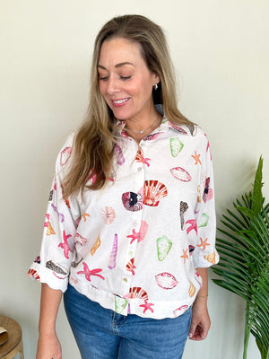 Coral Mix Top