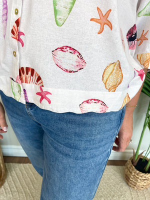 Coral Mix Top