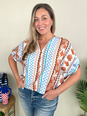 Palms & Waves Top