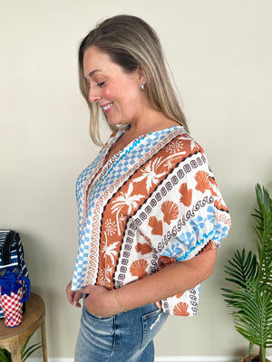 Palms & Waves Top