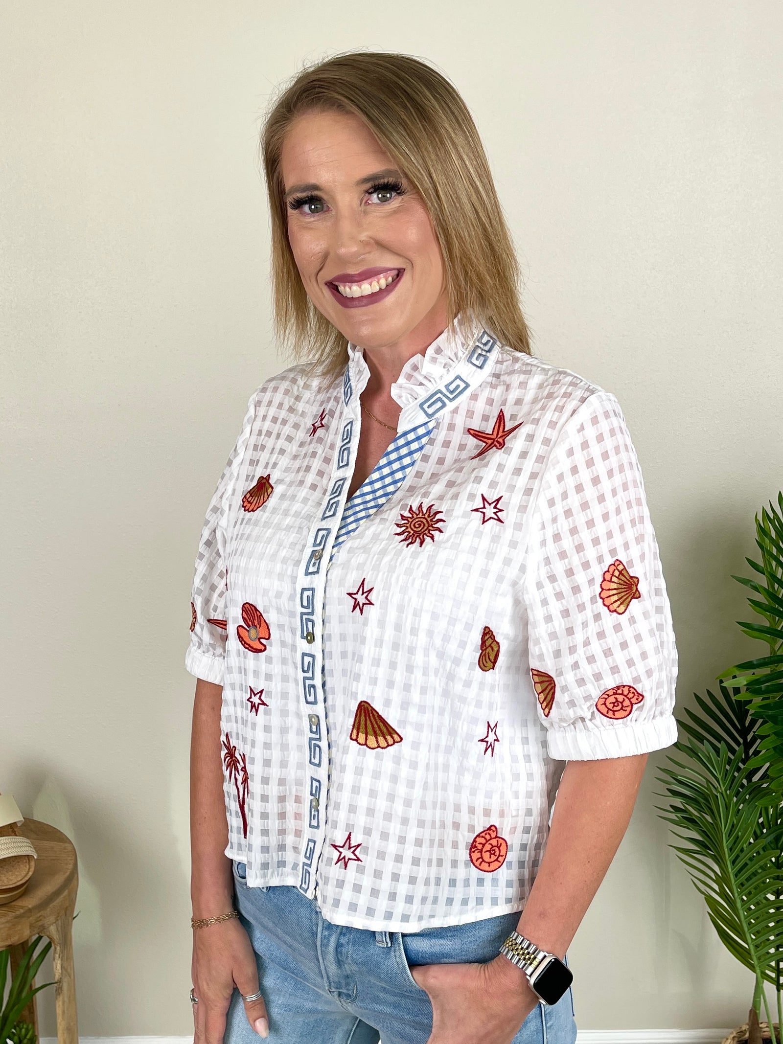Sun & Shells Top