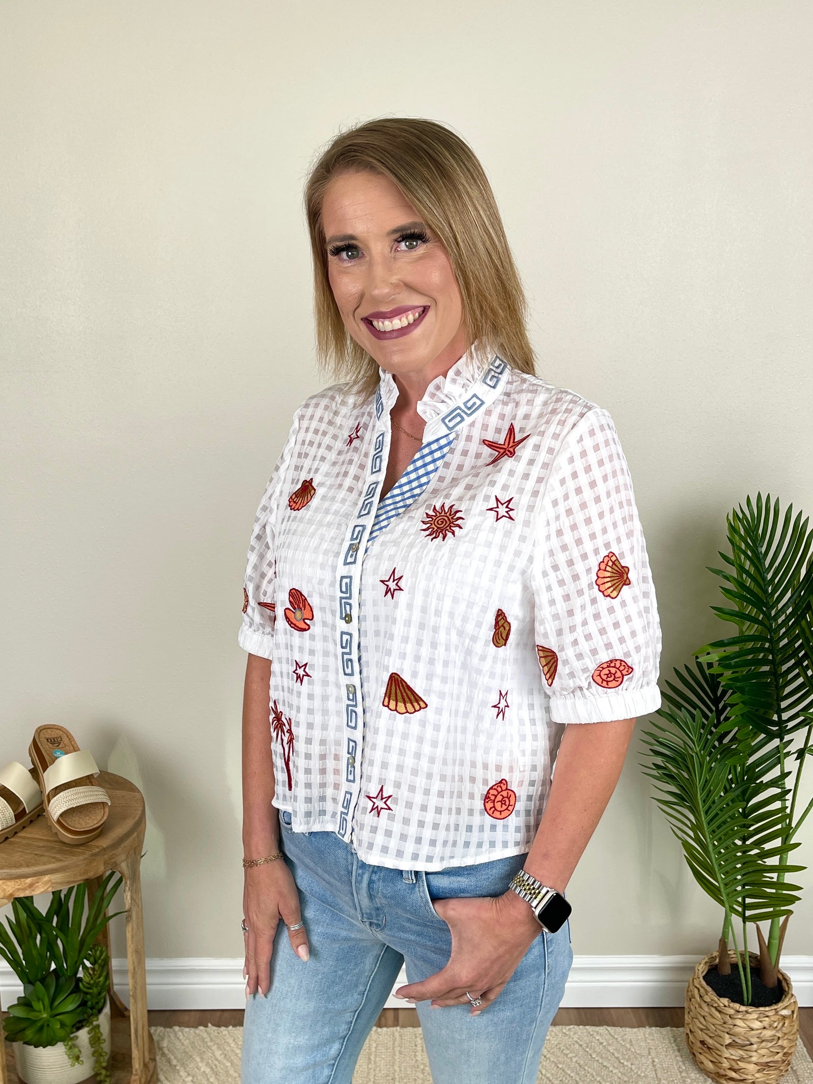 Sun & Shells Top