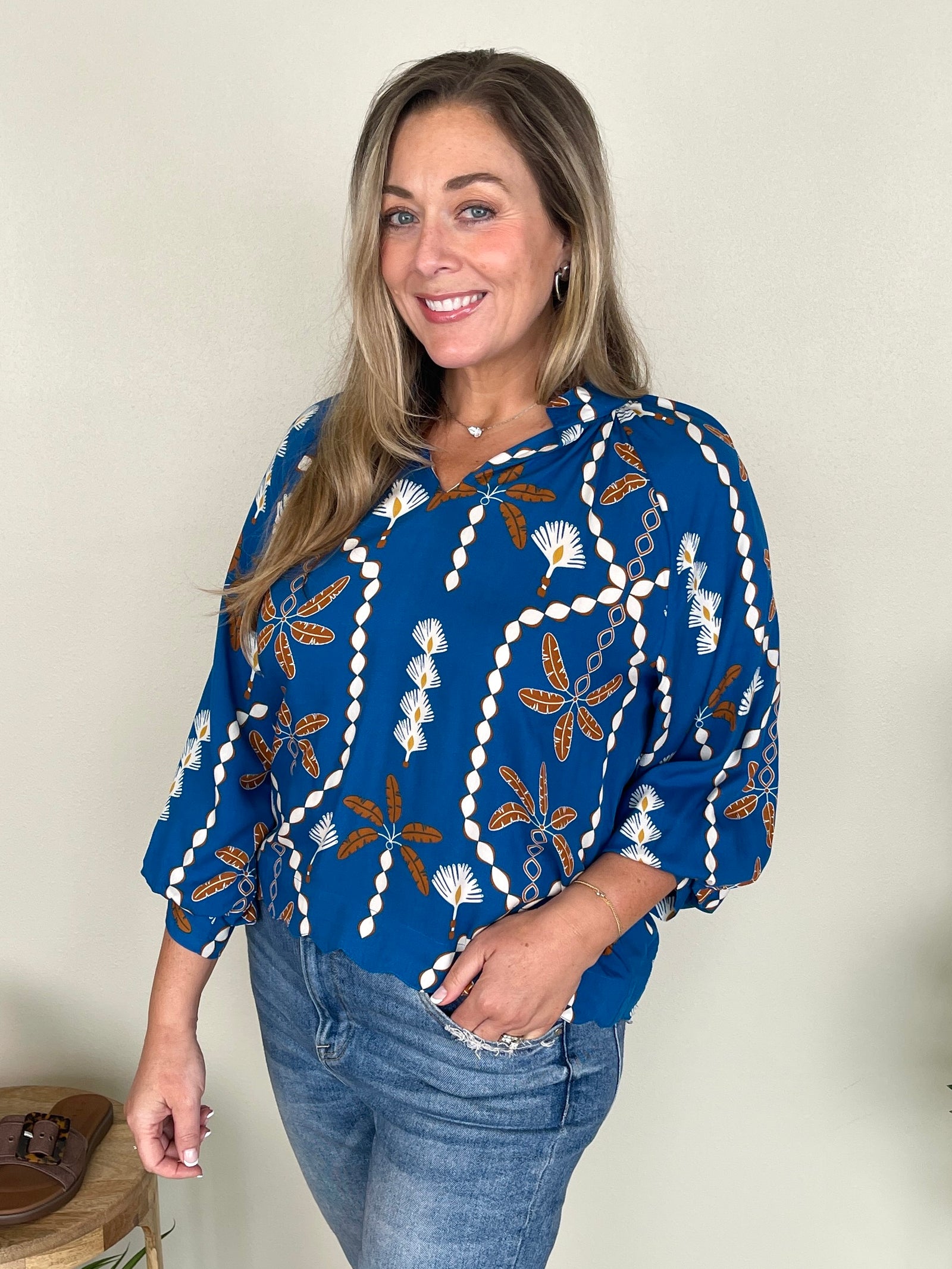 French Blue Top