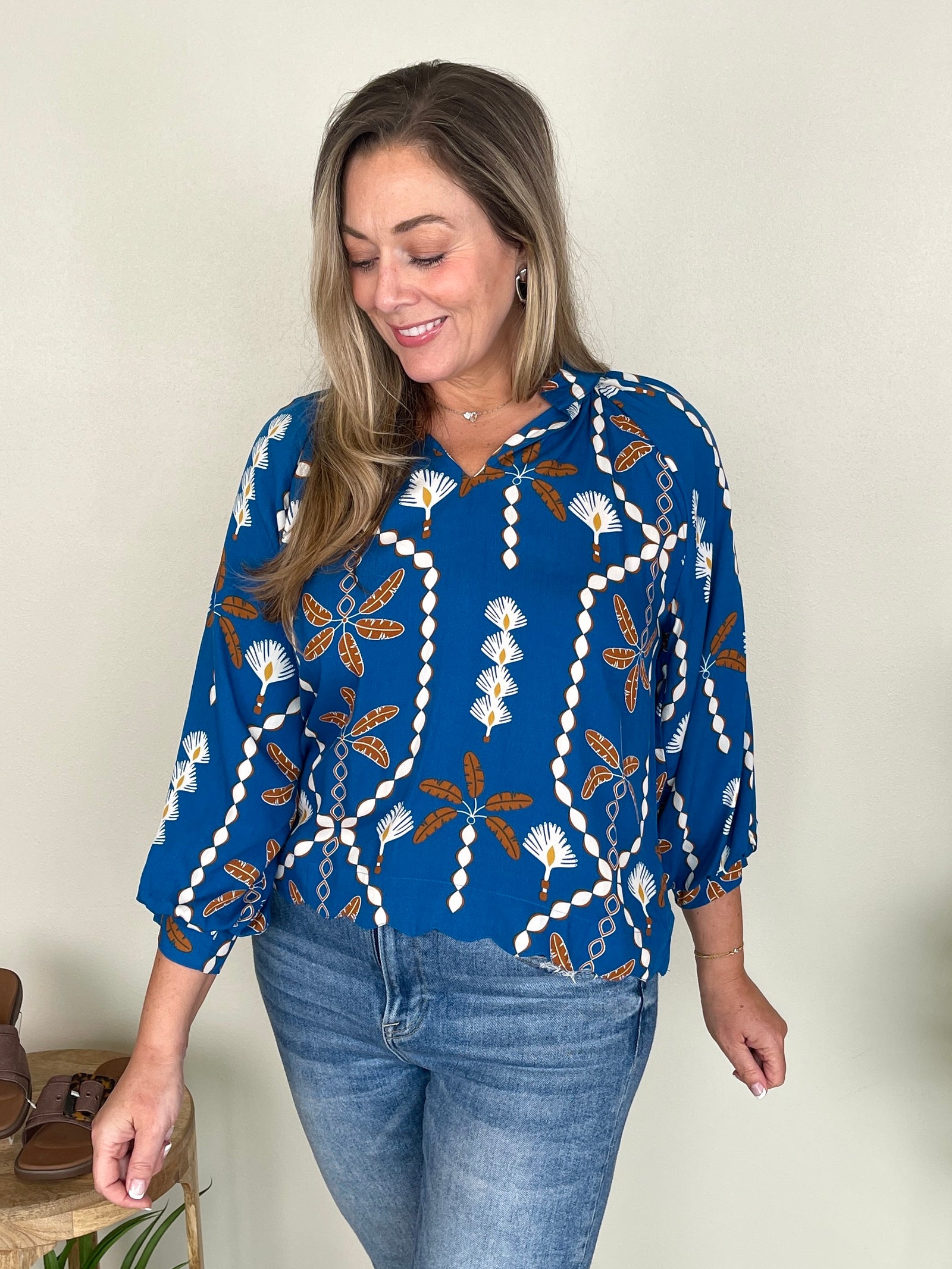 French Blue Top