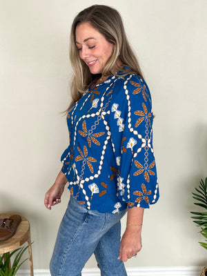 French Blue Top