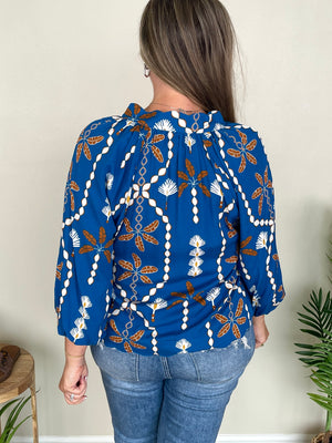 French Blue Top