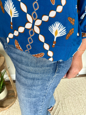 French Blue Top