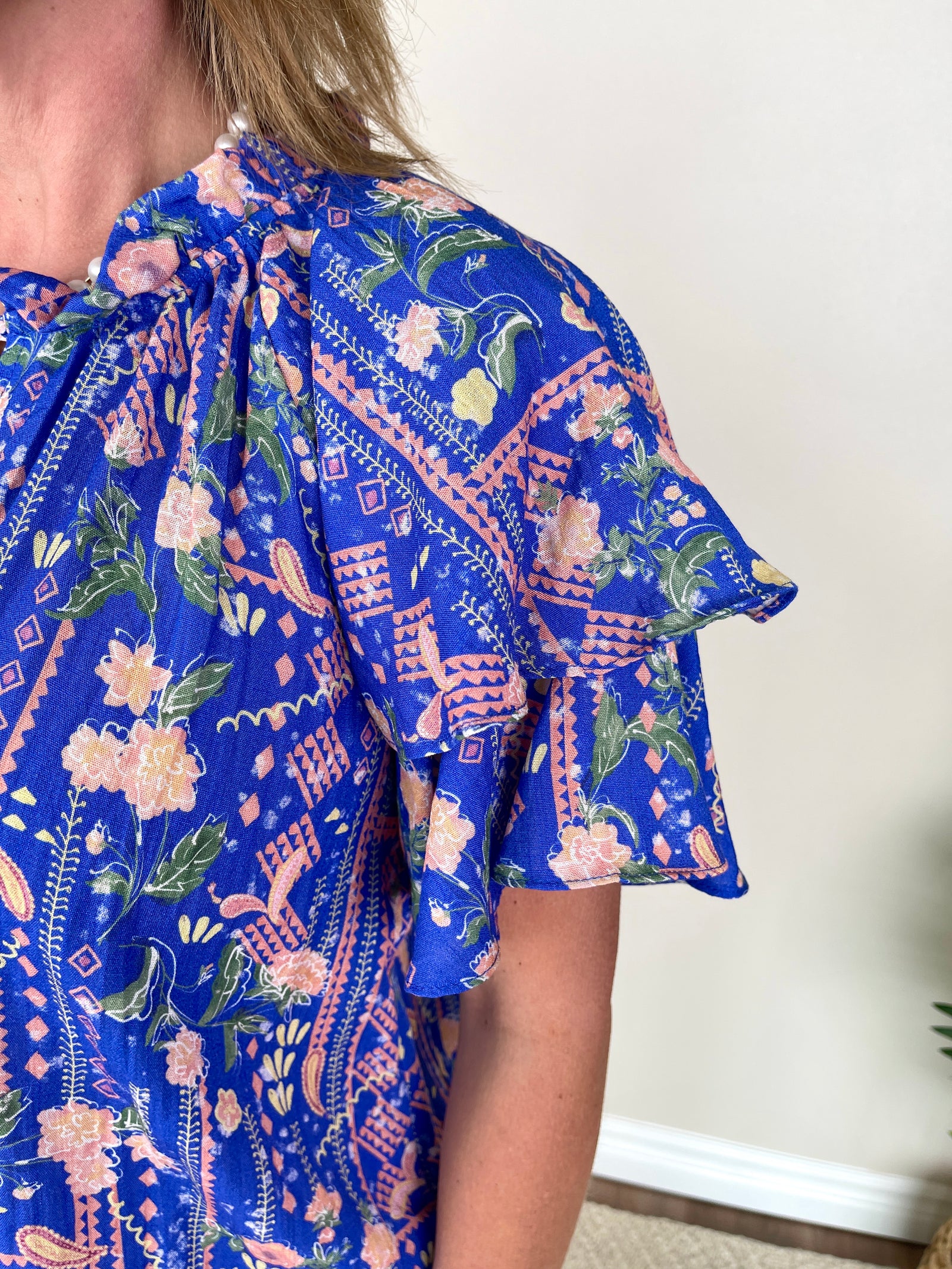 Pass Me An Umbrella Drink Top | Blue