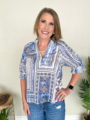 Shades of Blue Top