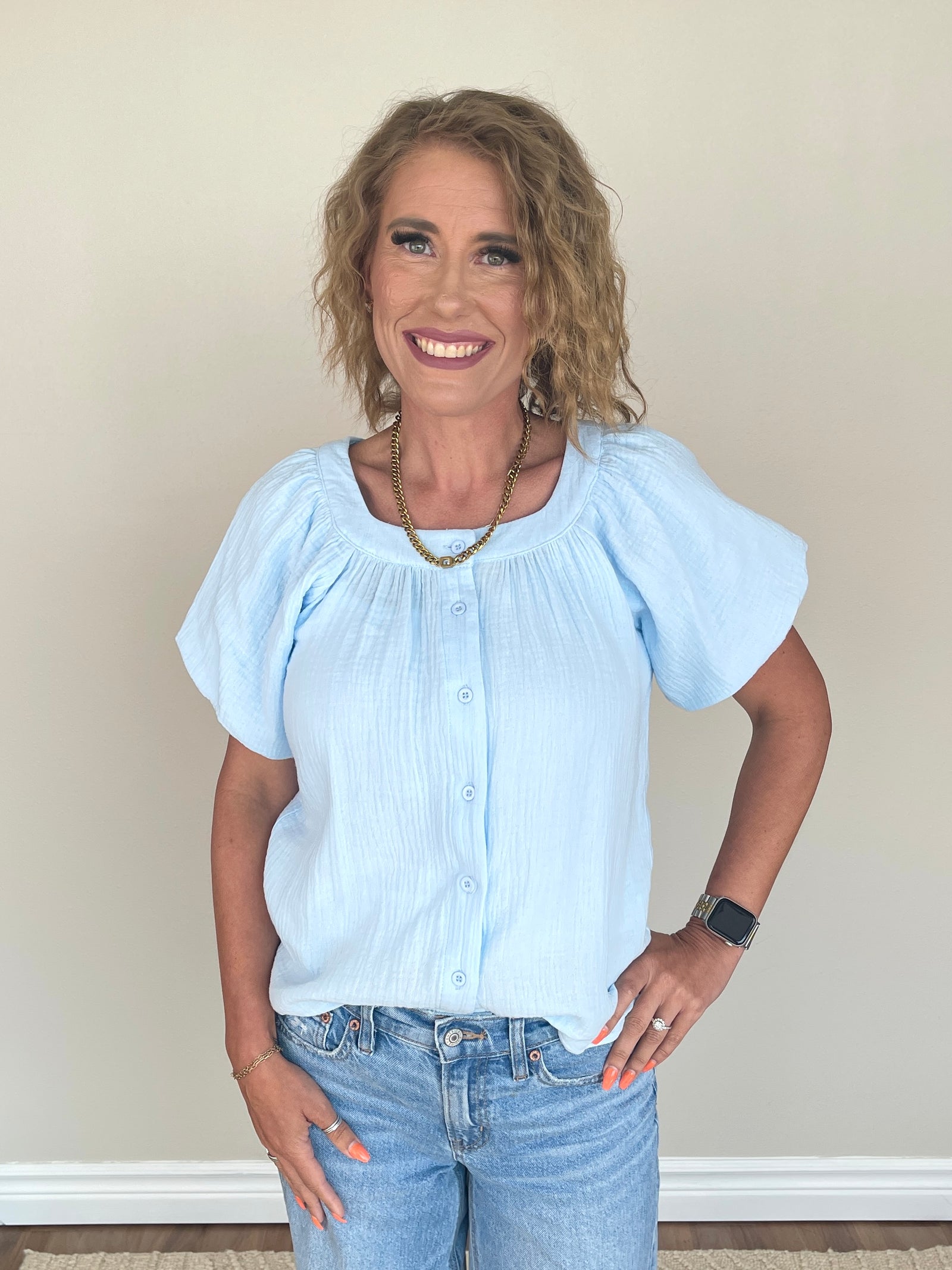 Moonwashed Blue Top