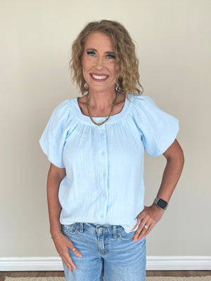 Moonwashed Blue Top