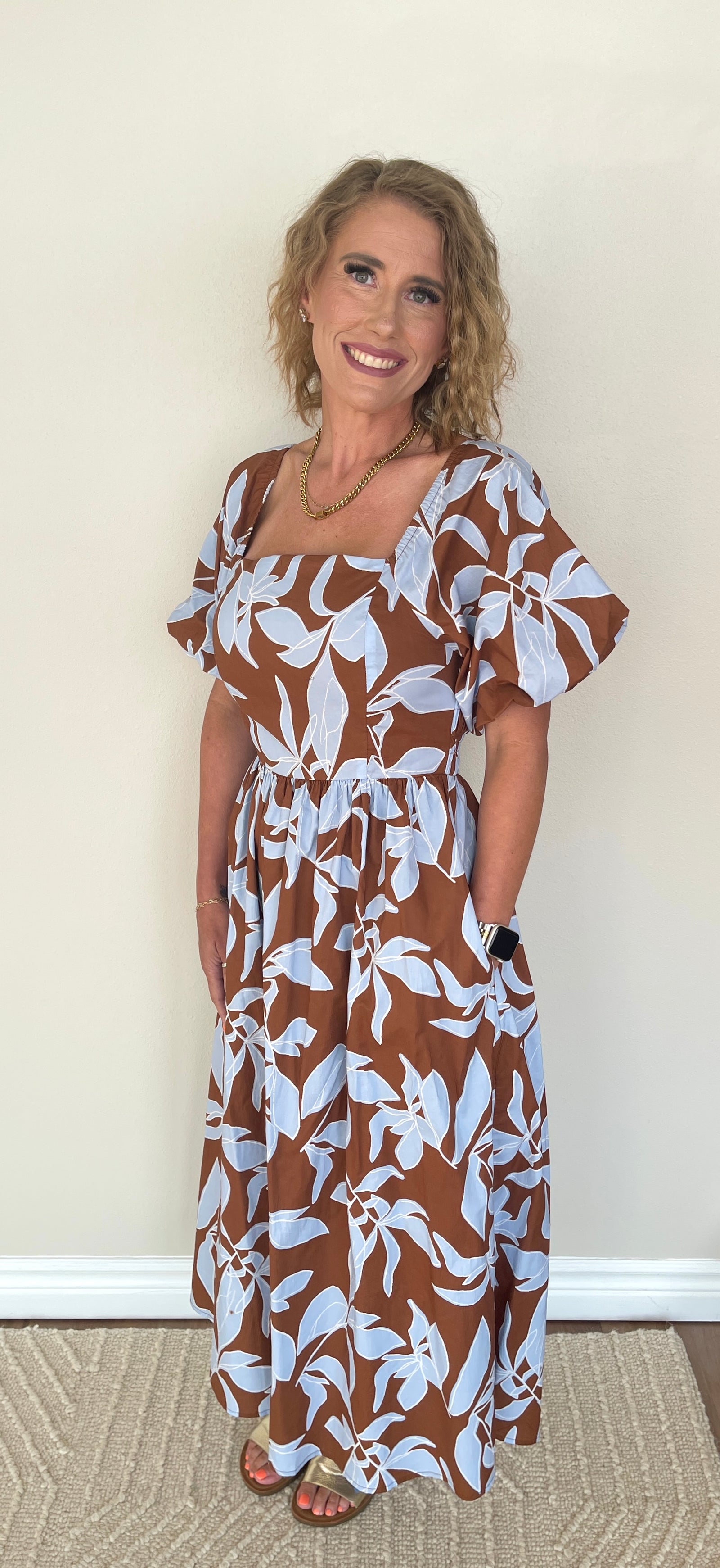 Blue Blooms Dress