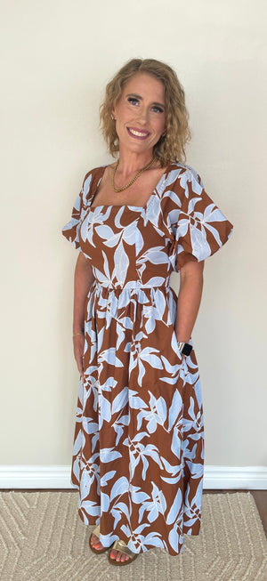 Blue Blooms Dress