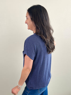 Precious Moments Top | Navy