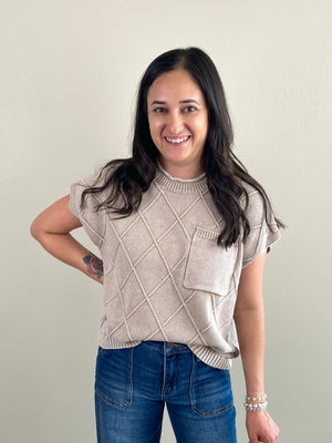 Trellis Top | Beige